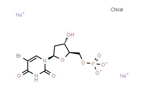 CAS No. 51432-32-7, Sodium ((2R,3S,5R)-5-(5-bromo-2,4-dioxo-3,4-dihydropyrimidin-1(2H)-yl)-3-hydroxytetrahydrofuran-2-yl)methyl phosphate
