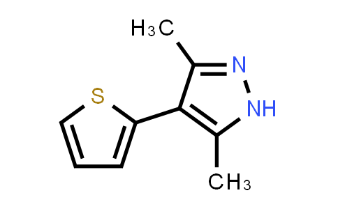 CAS No. 51463-85-5, 3,5-Dimethyl-4-(thiophen-2-yl)-1H-pyrazole