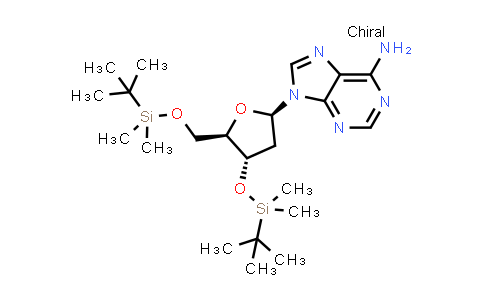 DY557851 | 51549-32-7 | 9-((2R,4S,5R)-4-((tert-Butyldimethylsilyl)oxy)-5-(((tert-butyldimethylsilyl)oxy)methyl)tetrahydrofuran-2-yl)-9H-purin-6-amine