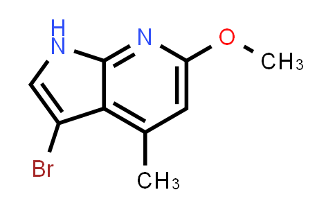 CAS No. 5169-15-3, 1H-Pyrrolo[2,3-b]pyridine, 3-bromo-6-methoxy-4-methyl-