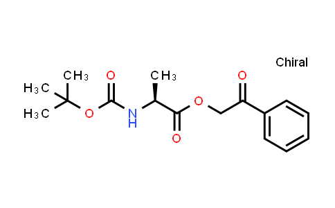 CAS No. 51814-46-1, 2-Oxo-2-phenylethyl (tert-butoxycarbonyl)-L-alaninate