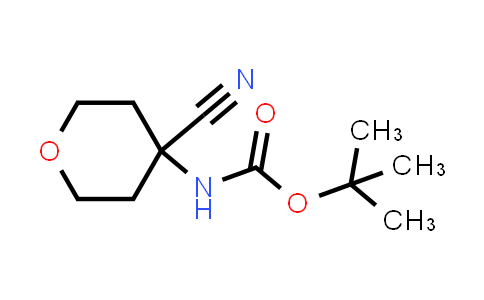CAS No. 519031-87-9, tert-Butyl (4-cyanotetrahydro-2H-pyran-4-yl)carbamate