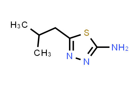 CAS No. 52057-89-3, 5-Isobutyl-[1,3,4]thiadiazol-2-ylamine