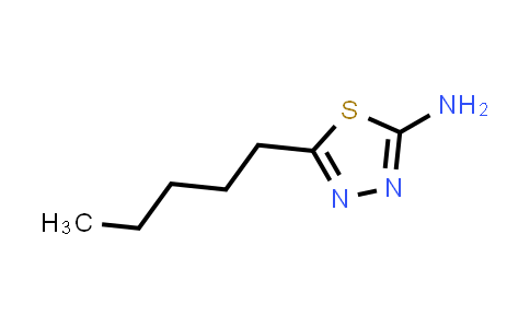 CAS No. 52057-90-6, 5-Pentyl-[1,3,4]thiadiazol-2-ylamine