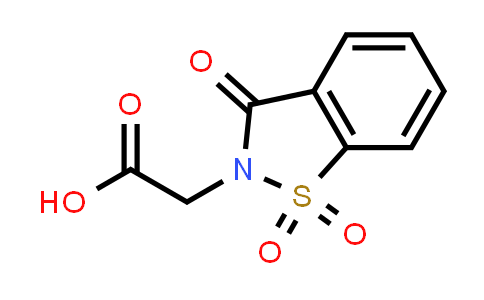 CAS No. 52188-11-1, (1,1-Dioxido-3-oxo-1,2-benzisothiazol-2(3H)-yl)acetic acid