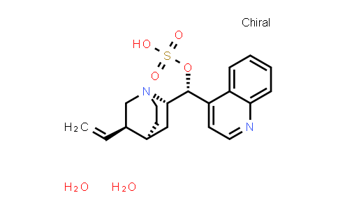 CAS No. 524-61-8, (1R)-Quinolin-4-yl((2S,4S,5R)-5-vinylquinuclidin-2-yl)methanol sulfate dihydrate