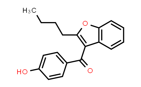 CAS No. 52490-15-0, (2-Butylbenzofuran-3-yl)(4-hydroxyphenyl)methanone