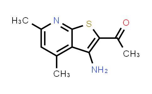CAS No. 52505-42-7, 1-(3-Amino-4,6-dimethylthieno[2,3-b]pyridin-2-yl)ethanone