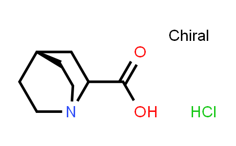CAS No. 52601-23-7, 1-Azabicyclo[2.2.2]octane-2-carboxylic acid, (Hydrochloride) (1:1)