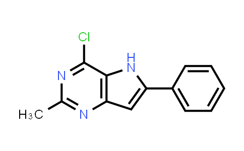 CAS No. 52617-71-7, 4-Chloro-2-methyl-6-phenyl-5H-pyrrolo[3,2-d]pyrimidine