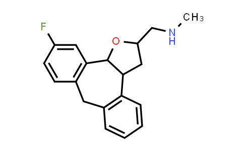CAS No. 526213-77-4, 1-(11-fluoro-3,3a,8,12b-tetrahydro-2H-dibenzo[3,4:6,7]cyclohepta[1,2-b]furan-2-yl)-N-methylmethanamine