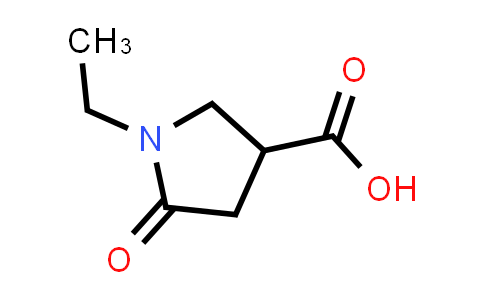 CAS No. 52743-73-4, 1-Ethyl-5-oxo-3-pyrrolidinecarboxylic acid