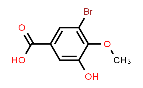 CAS No. 52783-66-1, 3-Bromo-5-hydroxy-4-methoxybenzoic acid