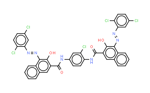 CAS No. 5280-78-4, N,N'-(2-Chloro-1,4-phenylene)bis4-(2,5-dichlorophenyl)azo-3-hydroxynaphthalene-2-carboxamide