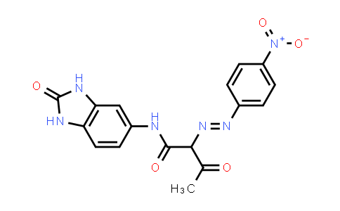 CAS No. 52846-56-7, N-(2,3-Dihydro-2-oxo-1H-benzimidazol-5-yl)-2-(4-nitrophenyl)azo-3-oxobutyramide
