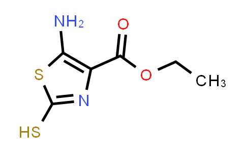 CAS No. 52868-64-1, Ethyl 5-amino-2-mercaptothiazole-4-carboxylate