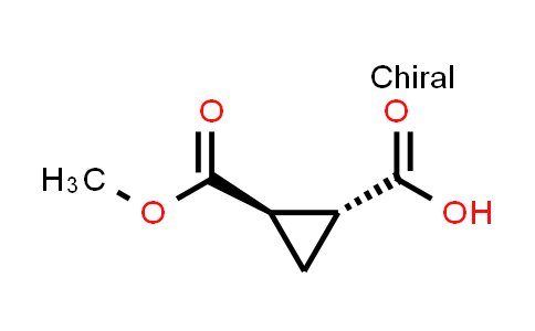 CAS No. 52920-02-2, (1R,2R)-rel-2-(Methoxycarbonyl)cyclopropanecarboxylic acid