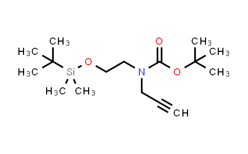 CAS No. 530157-18-7, tert-Butyl (2-((tert-butyldimethylsilyl)oxy)ethyl)(prop-2-yn-1-yl)carbamate