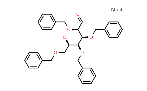 CAS No. 53081-25-7, (2R,3S,4S,5R)-2,3,4,6-Tetrakis(benzyloxy)-5-hydroxyhexanal