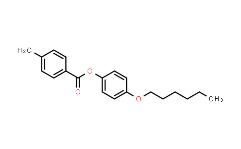 CAS No. 53132-07-3, Benzoic acid, 4-methyl-, 4-(hexyloxy)phenyl ester