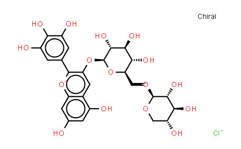 CAS No. 53158-73-9, Delphinidin-3-sambubioside (chloride)