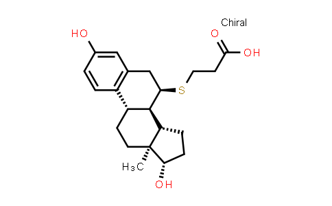 CAS No. 53212-83-2, 3-(((7R,8R,9S,13S,14S,17S)-3,17-Dihydroxy-13-methyl-7,8,9,11,12,13,14,15,16,17-decahydro-6H-cyclopenta[a]phenanthren-7-yl)thio)propanoic acid