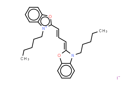 CAS No. 53213-81-3, 3,3'-Di-n-pentyloxacarbocyanine (iodide)