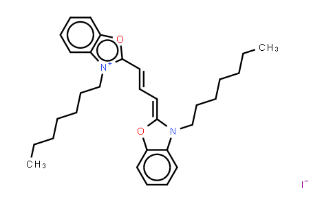 CAS No. 53213-83-5, 3,3'-Di-n-heptyloxacarbocyanine (iodide)