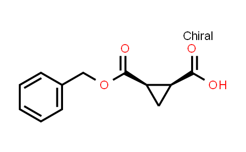 CAS No. 53229-58-6, (1S,2R)-rel-2-[(benzyloxy)carbonyl]cyclopropane-1-carboxylic acid