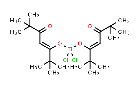 CAS No. 53293-32-6, Dichlorobis(2,2,6,6-tetramethyl-3,5-heptanedionato)titanium(IV)