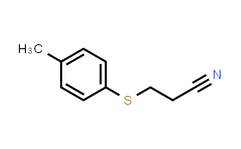 CAS No. 5331-06-6, 3-[(4-Methylphenyl)thio]propanenitrile
