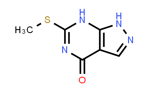 CAS No. 5334-26-9, 6-(Methylthio)-1H-pyrazolo[3,4-d]pyrimidin-4(7H)-one