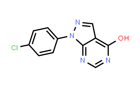 CAS No. 5334-29-2, 1-(4-Chloro-phenyl)-1H-pyrazolo[3,4-d]pyrimidin-4-ol
