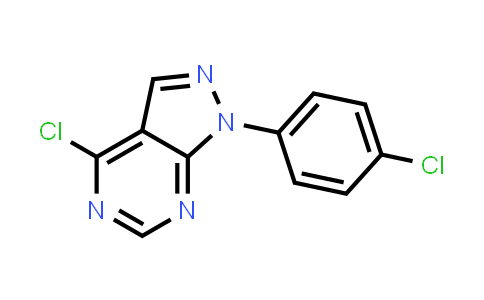 CAS No. 5334-59-8, 4-Chloro-1-(4-chloro-phenyl)-1H-pyrazolo[3,4-d]pyrimidine