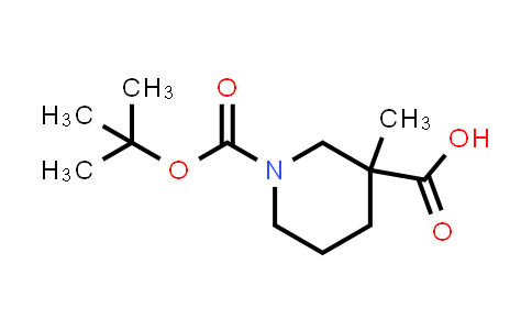 CAS No. 534602-47-6, 1-(tert-Butoxycarbonyl)-3-methylpiperidine-3-carboxylic acid