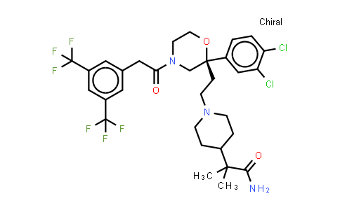 537034-22-3 | 1-[2-[(2R)-4-[2-[3,5-双(三氟甲基)苯基]乙酰基]-2-(3,4-二氯苯基)-2-吗啉基]乙基]-alpha,alpha-二甲基-4-哌啶乙酰胺