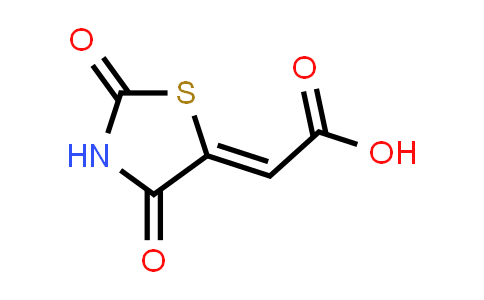 CAS No. 5374-29-8, 2-(2,4-Dioxo-5-thiazolidinylidene)acetic acid