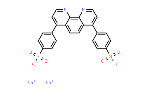 CAS No. 53744-42-6, 4,7-Bis(4-sulfophenyl)-1,10-phenanthroline disodium salt