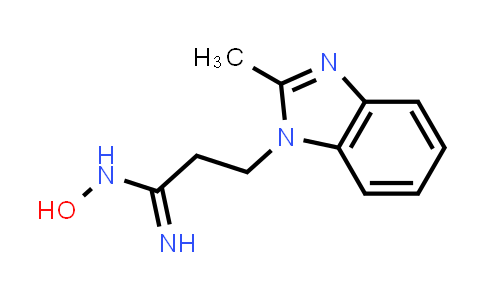 CAS No. 537696-12-1, N-Hydroxy-3-(2-methyl-1H-benzo[d]imidazol-1-yl)propanimidamide