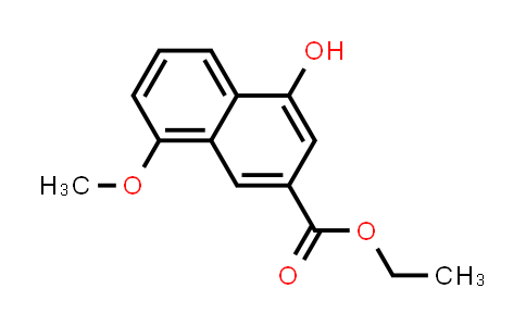 CAS No. 538343-04-3, 2-Naphthalenecarboxylic acid, 4-hydroxy-8-methoxy-, ethyl ester