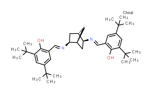 CAS No. 539834-16-7, (1S,2S,4S,5S)-2,5-Bis(3,5-di-tert-butyl-2-hydroxybenzylideneamino)bicyclo[2.2.1]heptane