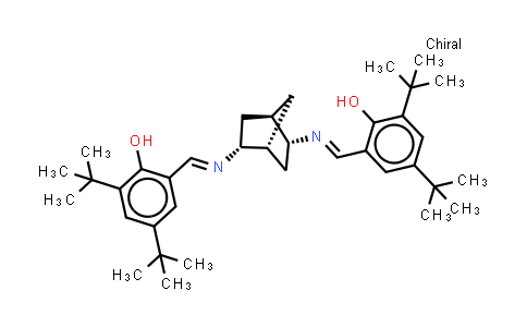 CAS No. 539834-19-0, 2,2'-[(1R,2R,4R,5R)-Bicyclo[2.2.1]heptane-2,5-diylbis(nitrilomethylidyne)]bis[4,6-bis(1,1-dimethylethyl)phenol