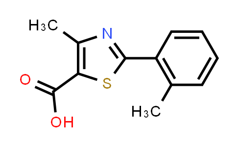 CAS No. 54001-15-9, 4-Methyl-2-(2-methylphenyl)-1,3-thiazole-5-carboxylic acid