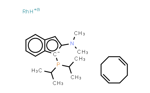CAS No. 540492-55-5, 3-Di-i-propylphosphoranylidene-2-(N,N-dimethylamino)-1H-indene(1,5-cyclooctadiene)rhodium(I)