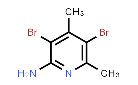 CAS No. 5407-86-3, 3,5-Dibromo-4,6-dimethylpyridin-2-amine