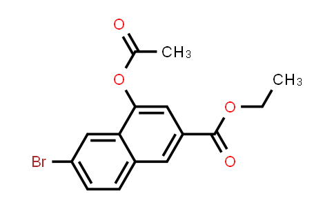 MC559373 | 540779-28-0 | 2-Naphthalenecarboxylic acid, 4-(acetyloxy)-6-bromo-, ethyl ester