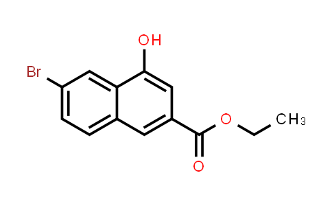 CAS No. 540779-29-1, 2-Naphthalenecarboxylic acid, 6-bromo-4-hydroxy-, ethyl ester