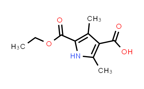 CAS No. 5408-10-6, 5-(Ethoxycarbonyl)-2,4-dimethyl-1H-pyrrole-3-carboxylic acid
