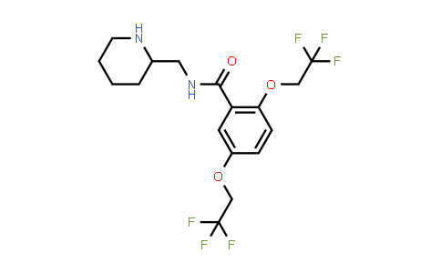 CAS No. 54143-55-4, N-(Piperidin-2-ylmethyl)-2,5-bis(2,2,2-trifluoroethoxy)benzamide