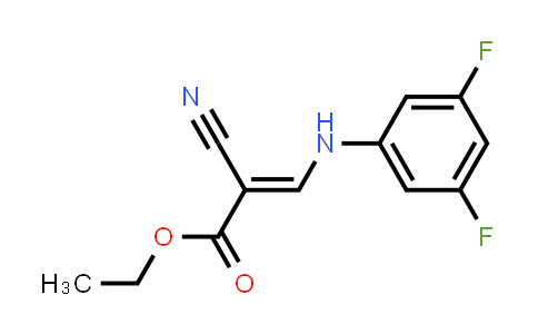 CAS No. 541505-10-6, Ethyl 2-cyano-3-[(3,5-difluorophenyl)amino]acrylate